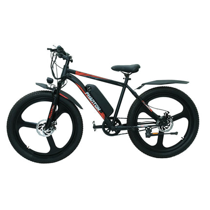 SS Bikes Phantom 26T Single Speed Electric Cycle | 36V/10AH Battery | 60+km Range | 250W Motor| Cruze Control | Front Suspension & Dual Disc Brake |LED Display & Headlight|Top Speed 25 Km | Red/Black 