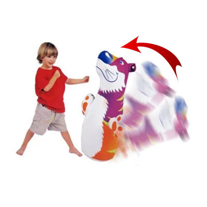 Toy Imagine™ Hit Me Toy 3-D Inflatable Animal Toy | Water Base and Air Base for Toddlers | PVC Punching Bag for Kids | Activity Toy for Kids Age 3 +. (Any One)