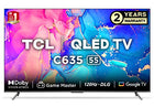 TCL 138.7 cm (55 inches) 4K Ultra HD Smart QLED Google TV 55C635 (Black) 