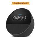 All-new Echo Spot, Smart alarm clock with vibrant sound, Alexa and Bluetooth | Black