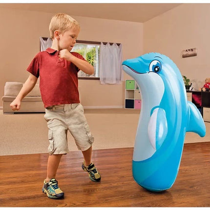 Toy Imagine™ Hit Me Toy 3-D Inflatable Animal Toy | Water Base and Air Base for Toddlers | PVC Punching Bag for Kids | Activity Toy for Kids Age 3 +. (Any One)