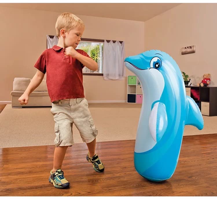 Toy Imagine™ Hit Me Toy 3-D Inflatable Animal Toy | Water Base and Air Base for Toddlers | PVC Punching Bag for Kids | Activity Toy for Kids Age 3 +. (Any One)