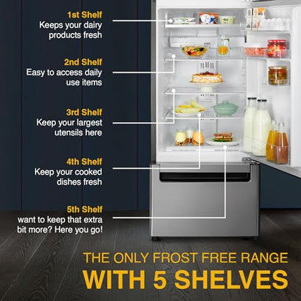 Whirlpool 300 L Frost Free Triple-Door Refrigerator(FP 343D Protton Roy, Alpha Steel) 