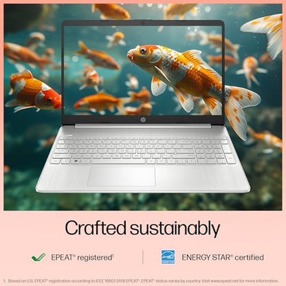 HP 15s, 12th Gen Intel Core i5-1235U, 8GB DDR4, 512GB SSD, (Win 11, Office 21, Silver, 1.69kg), Anti-Glare, 15.6-inch(39.6cm), FHD Laptop, Intel UHD Graphics, Backlit KB, HD Camera, fq5329tu