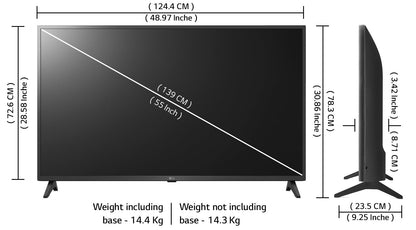 LG 139 cm (55 inches) 4K Ultra HD Smart LED TV 55UR7500PSC (Dark Iron Gray)