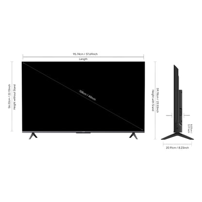 Xiaomi 108 cm (43 inches) A Pro 4K Dolby Vision Smart Google TV L43MA-AUIN (Black)