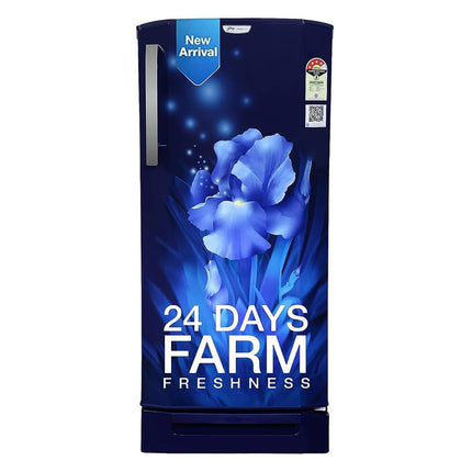 Godrej 180 L 4 Star Turbo Cooling Technology, With 24 Days Farm Freshness Direct Cool Single Door Refrigerator(2023 Model, RD EDGENEO 207D THF AQ BL, Aqua Blue)