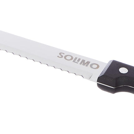 Amazon Brand - Solimo Stainless Steel Bread Knife | Triple Rivet Handle (Silver)