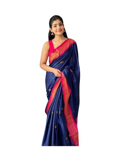 SGF11 Women's Kanjivaram Soft Lichi Silk Saree With Blouse Piece