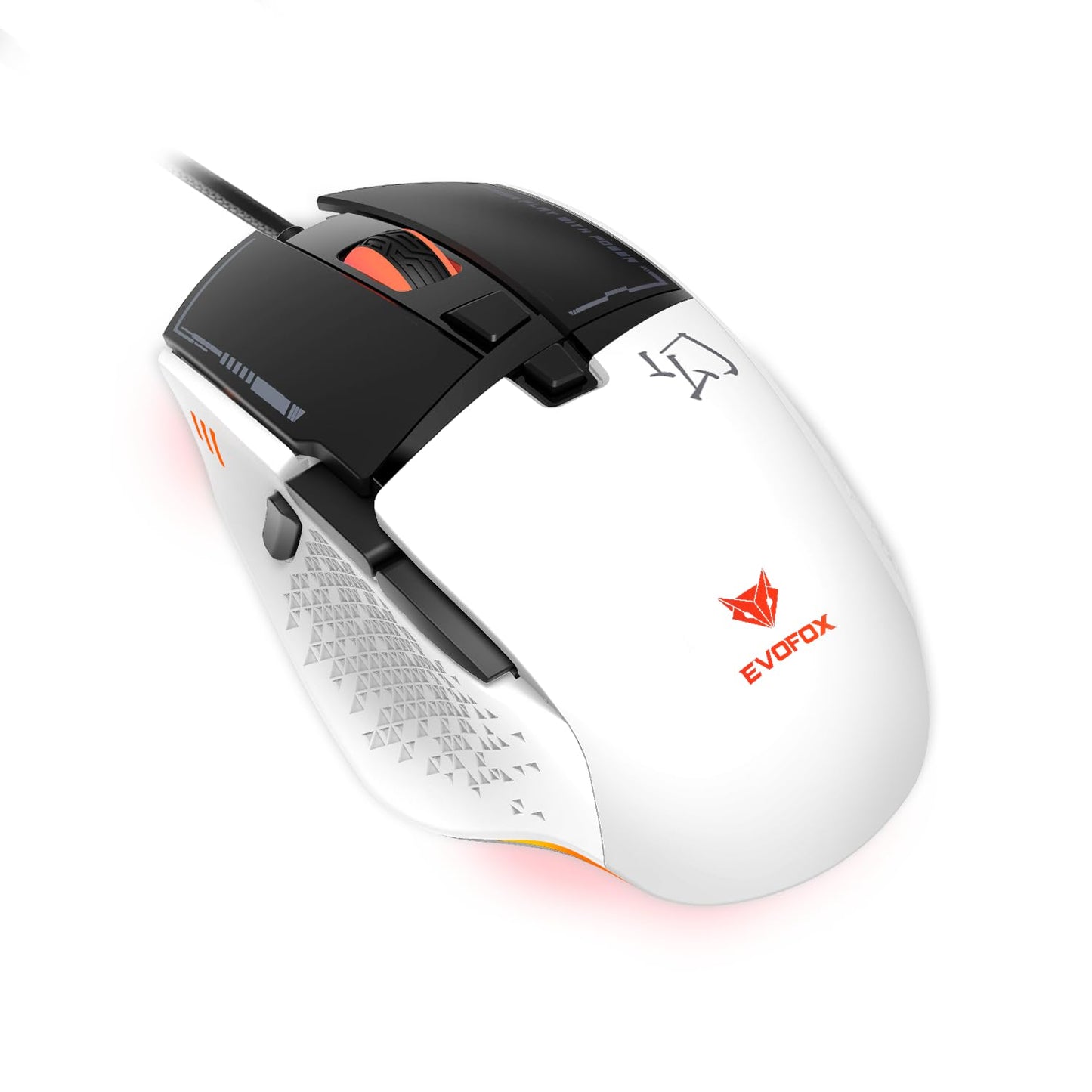 EvoFox Ultra Value Series Blaze Programmable Gaming Mouse |8 Fully Programmable Buttons| Ultra-responsive 7000fps | Gaming Grade Sensitive DPI Upto 12800 |RGB Lights with Music sync Mode | Windows Software