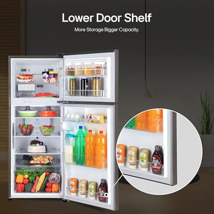 LG 242 L 3 Star Smart Inverter Frost-Free Double Door Refrigerator (GL-I292RPZX, Shiny Steel, Door Cooling+) 