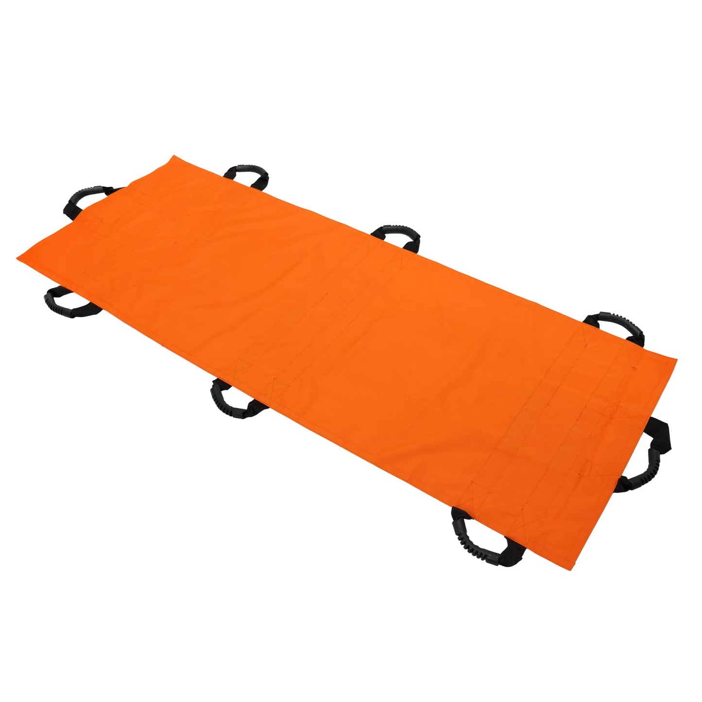 KosmoCare Nylon Foldable Soft Stretcher With Safety Belt, Emergency Portable Stretcher For Patient With Handle & Carrying Case Size 180 Cms X 63 Cms, Orange