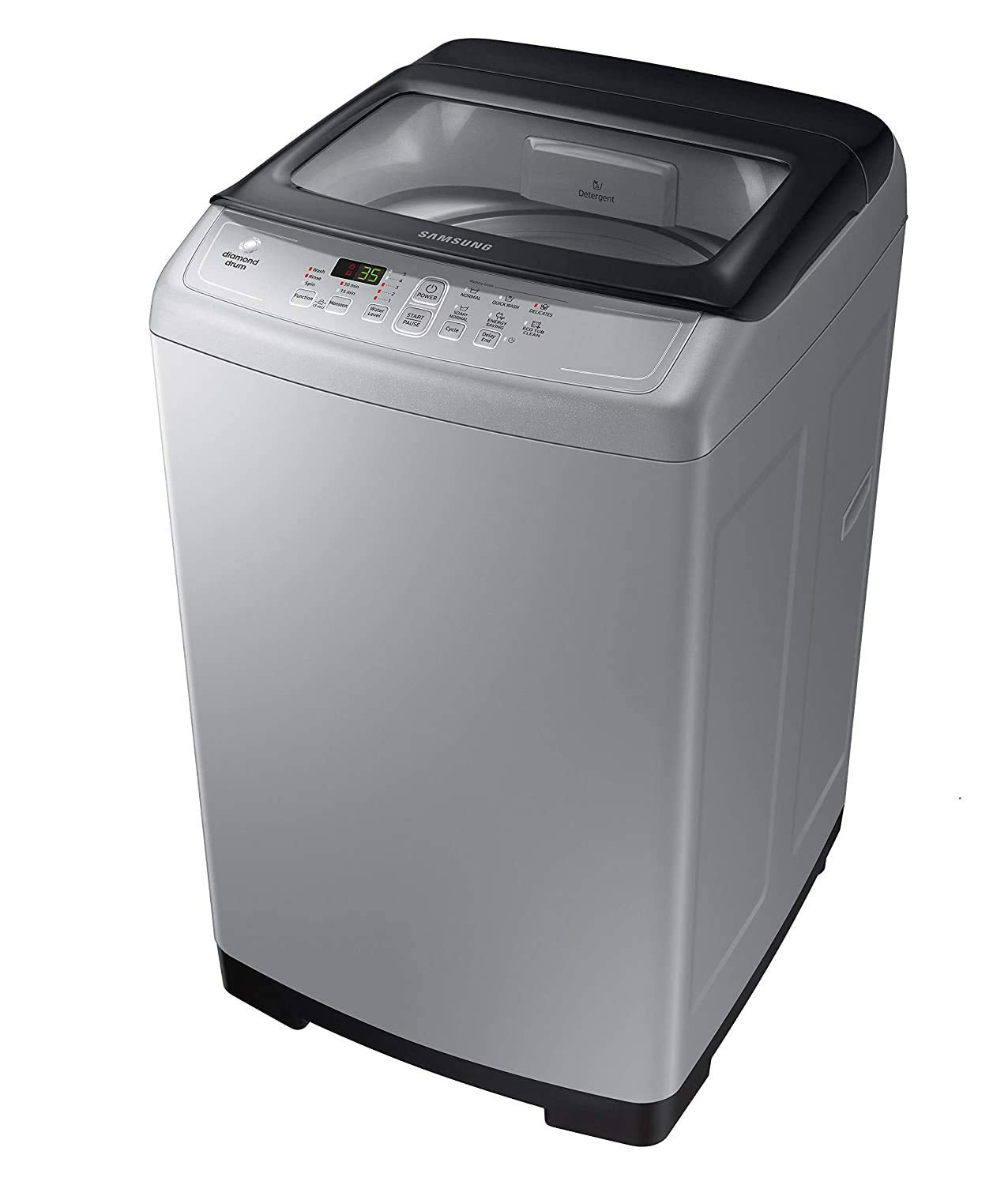 Samsung 9 kg, 5 star, Ecobubble, Wi-Fi, Digital Inverter, Soft Closing Door, Fully-Automatic Top Load Washing Machine (WA90BG4542BDTL, Versailles Gray)