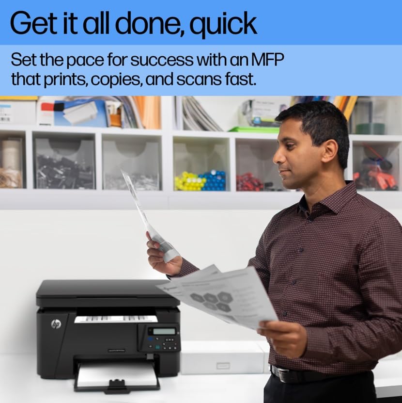 HP Laserjet Pro M126Nw All-in-One B&W Wireless Monochrome Laser Printers for Home: Print, Copy, & Scan, Compact, Easy Mobile Printing, Black