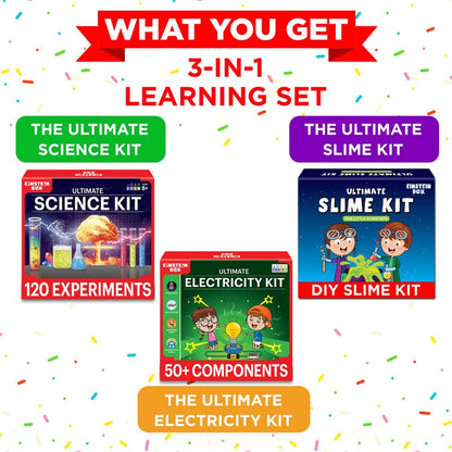 Einstein Box Science Gift Set for Boys & Girls Ages 6-8-10-12-14 Years | Birthday Gifts Ideas for Kids | STEM Learning Toys for 6,7,8,9,10,11,12,13,14-Year-Olds | 2-in-1 Learning Set |