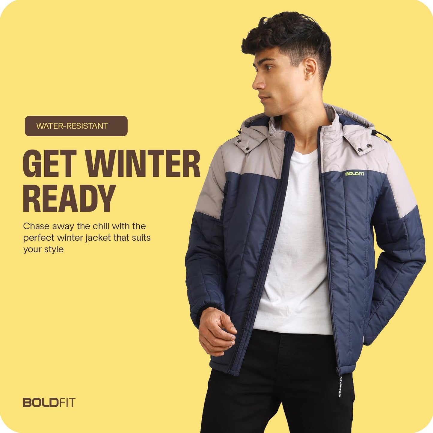 Boldfit Jacket For Men Winter Wear Puffer Jacket For Men Monsoon Winter Wear for men Men Hooded Winter Jackets For Men Padded Bomber Jacket For Men Full Sleeve Mens Jacket Winter Mens jacket Man