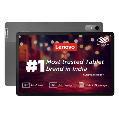 Lenovo Tab P12|12.7 Inch,3K Display|8 Gb,256 Gb (Expandable Up to 1 Tb)|10200 Mah Battery|Jbl Quad Speakers with Dolby Atmos|WiFi 6 Certified|Octa-Core Processor|13 Mp Front Camera (Zach0090In),Grey