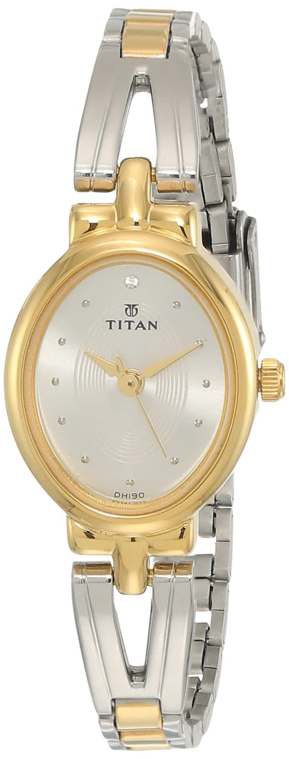 Titan Karishma Revive Analog Champagne Dial Women's Watch-NL2594YM01