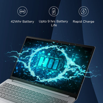 Lenovo IdeaPad Slim 3 Intel Core i3 12th Gen 15.6" (39.62cm) FHD Thin & Light Laptop (8GB/512GB SSD/Intel UHD Graphics/Windows 11/MSO 21/1Yr ADP Free/3months Game Pass/Arctic Grey/1.63Kg), 82RK00VTIN 