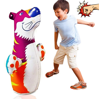 Toy Imagine™ Hit Me Toy 3-D Inflatable Animal Toy | Water Base and Air Base for Toddlers | PVC Punching Bag for Kids | Activity Toy for Kids Age 3 +. (Any One)