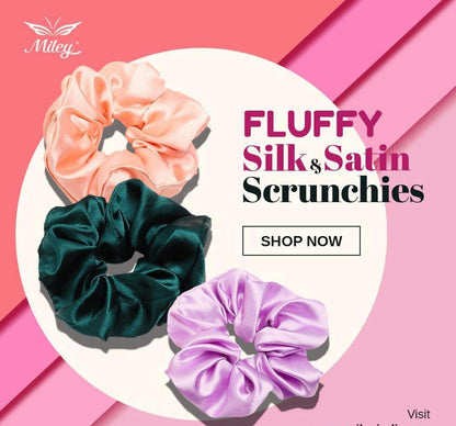 Satin Scrunchies for women/girls | Same Colors in the Image (Pack of 8) | Scrunchies for Women's Hair Band | Stylish Silk Satin with Strong Elastic & Pastel colors