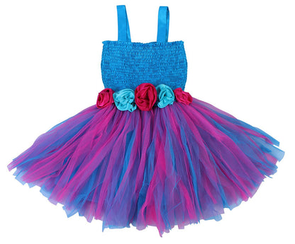 PINK WINGS Baby Girl Satin-Net Knee Length Tutu Frock