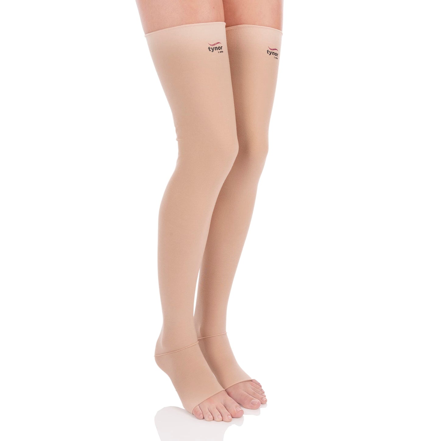 Tynor Medical Compression Stocking Thigh High Class 2 (Pair), Beige, XXL, Pack of 2