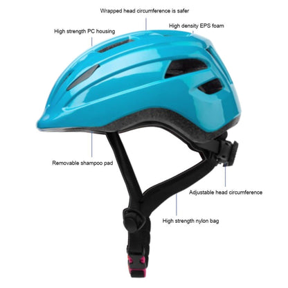 FABSPORTS Solid Safety Helmet for Kids (5-12 Years), Light Weight Bicycle/Bike Helmet, Adjustable Size, Superior Ventilation for Cycling/Skating/Skate Boarding (Dark Blue)