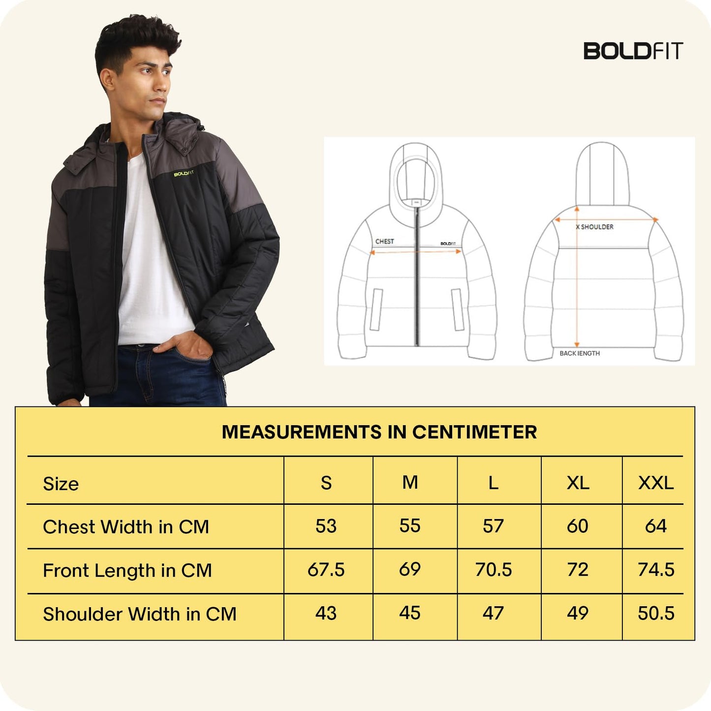 Boldfit Jacket For Men Winter Wear Puffer Jacket For Men Monsoon Winter Wear for men Men Hooded Winter Jackets For Men Padded Bomber Jacket For Men Full Sleeve Mens Jacket Winter Mens jacket Man