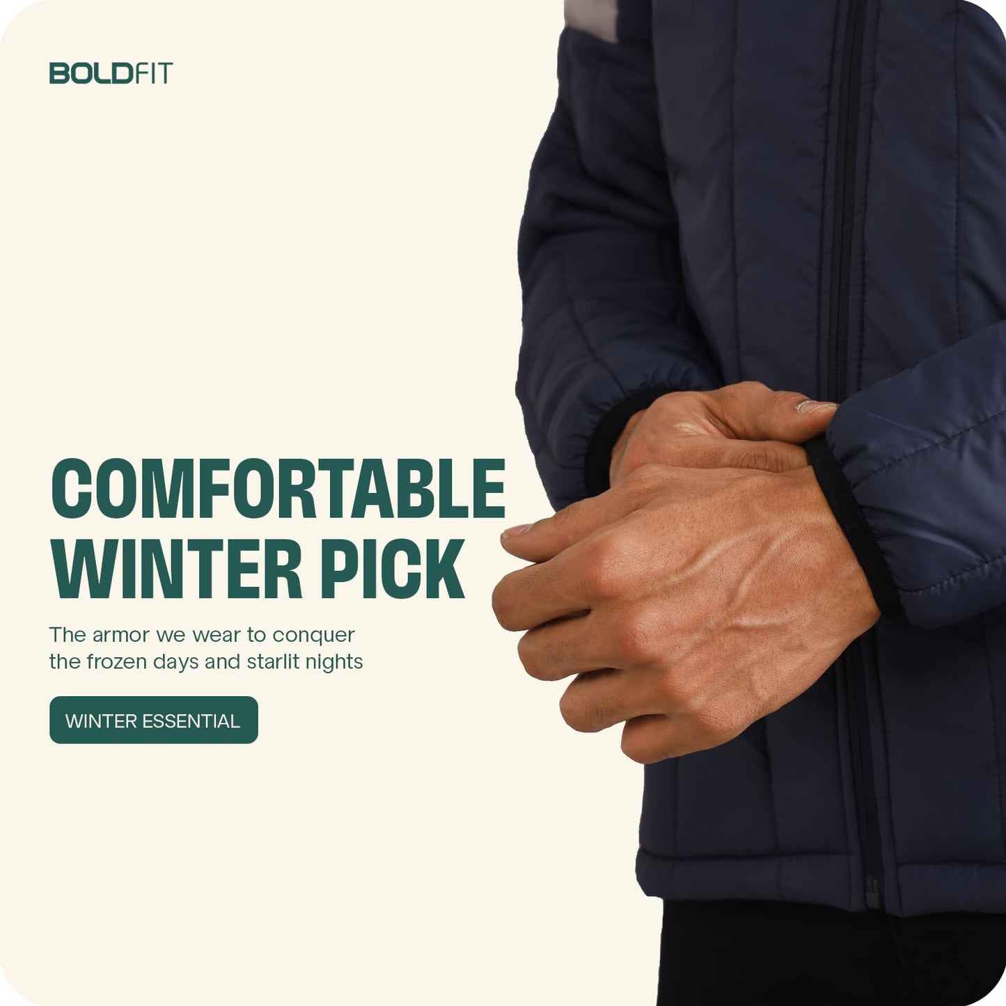 Boldfit Jacket For Men Winter Wear Puffer Jacket For Men Monsoon Winter Wear for men Men Hooded Winter Jackets For Men Padded Bomber Jacket For Men Full Sleeve Mens Jacket Winter Mens jacket Man