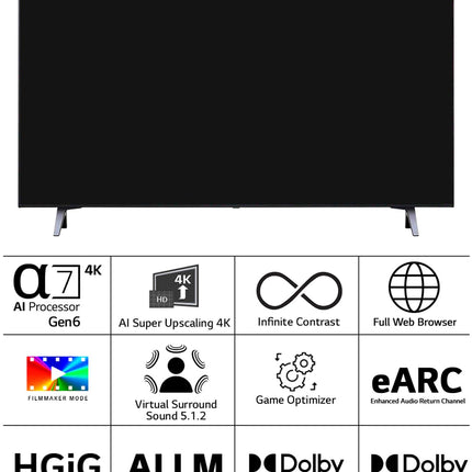 LG 121 cm (48 inches) 4K Ultra HD Smart OLED TV 48A3PSA (Rocky Black) 