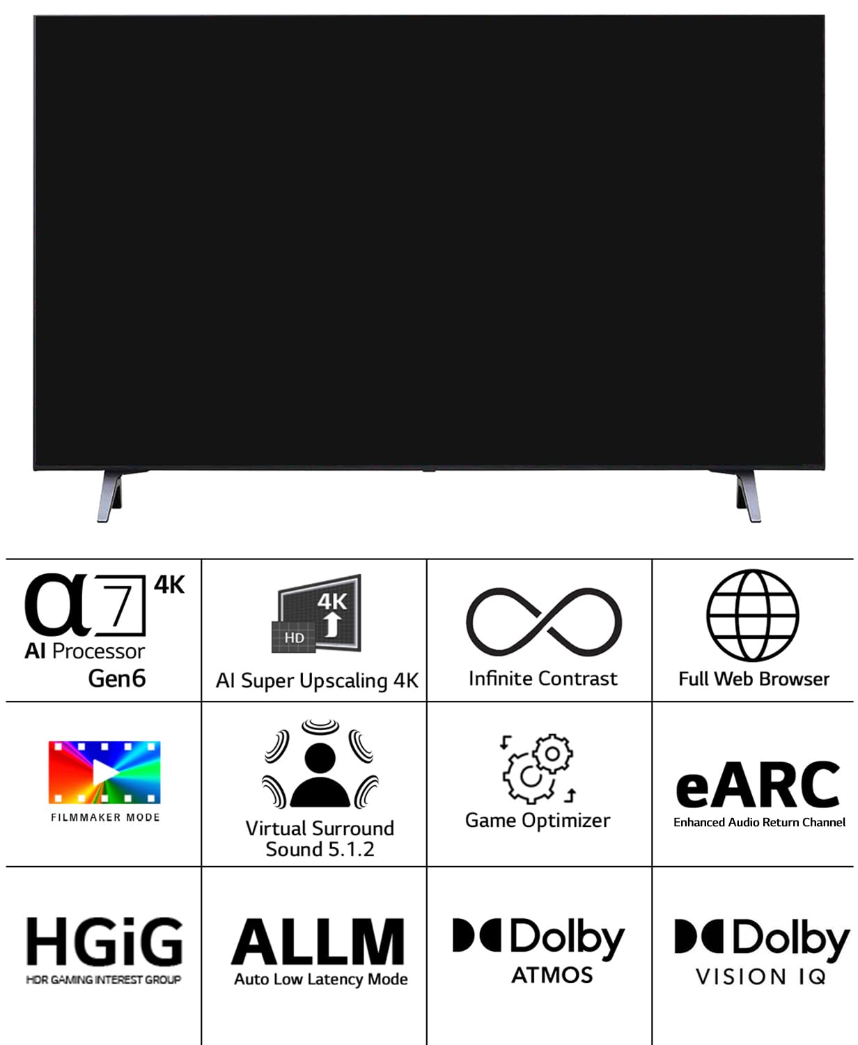 LG 139 cm (55 inches) 4K Ultra HD Smart OLED TV 55B2PSA (Black)