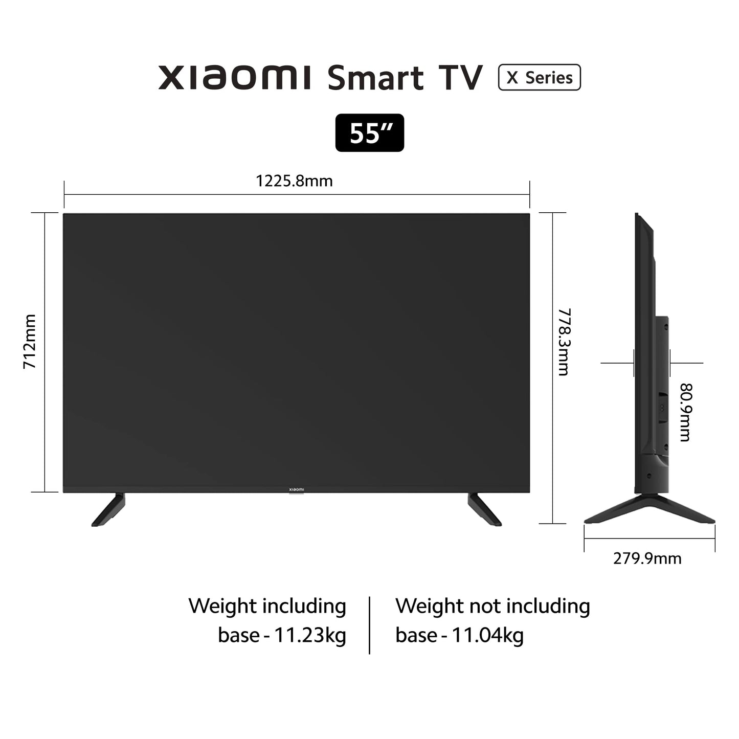 Xiaomi 108 cm (43 inches) A Pro 4K Dolby Vision Smart Google TV L43MA-AUIN (Black)