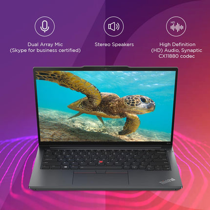 Lenovo ThinkPad E14 Intel Core i5 13th Gen 14" WUXGA IPS 300 Nits Thin and Light Laptop (16GB RAM/512GB SSD/Win 11 Home/Office 2021/Backlit Keyboard/FPR/Black/1Y Onsite/1.41 kg), 21JKS0X800 