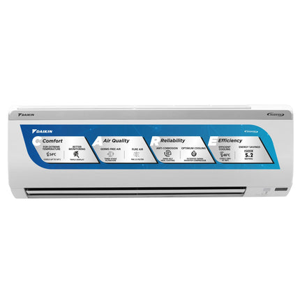 Daikin 1.5 Ton 5 Star Inverter Split AC (Copper, PM 2.5 Filter, 2024 Model, MTKM50U, White) 