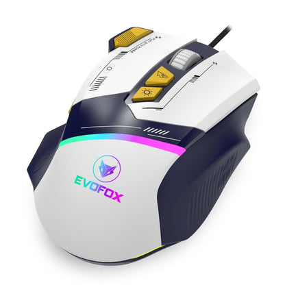 EvoFox Ultra Value Series Blaze Programmable Gaming Mouse |8 Fully Programmable Buttons| Ultra-responsive 7000fps | Gaming Grade Sensitive DPI Upto 12800 |RGB Lights with Music sync Mode | Windows Software