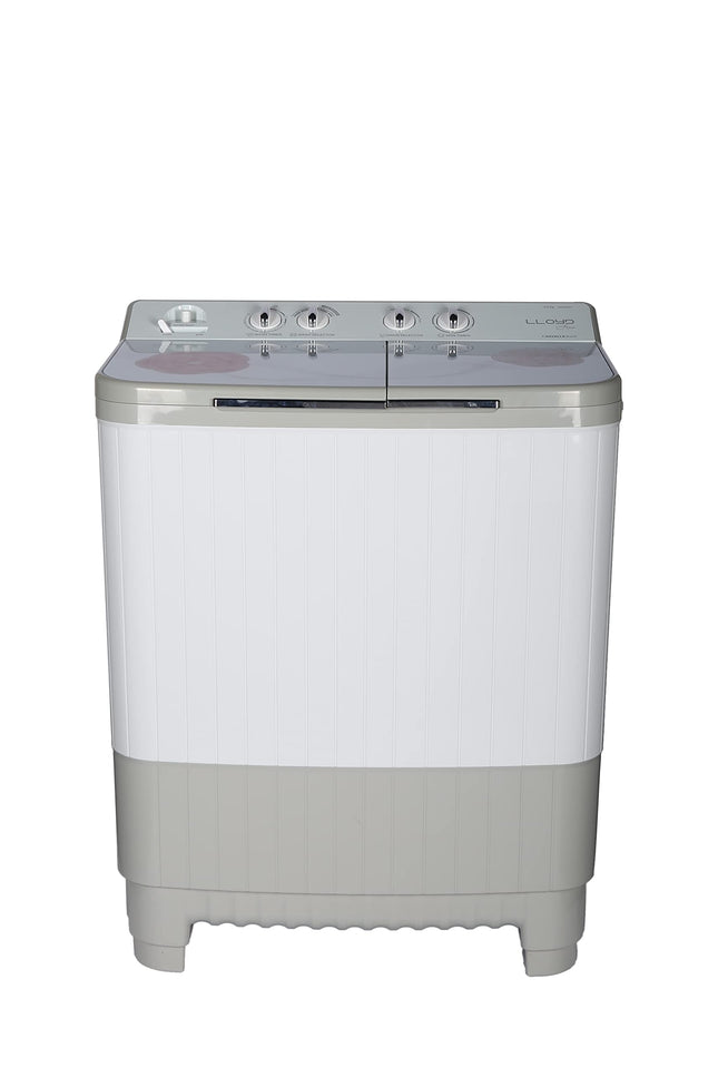 Lloyd Havells 9 Kg 5 Star Semi-Automatic Top Load Washing Machine (Lwms90Ht1 Grey, Floral Pattern Toughened Glass Lids)