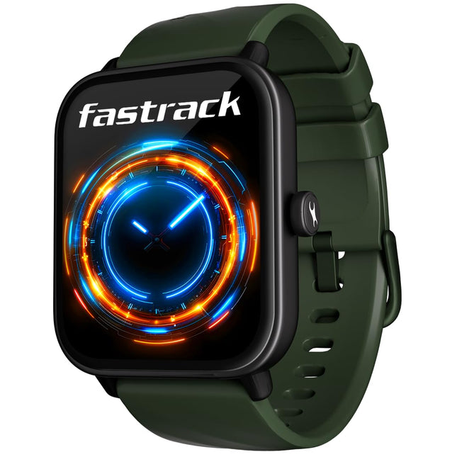 Fastrack Limitless Glide Smart Watch, Advanced UltraVU HD Display, SingleSync BT Calling, Advance Chipset, 85+ Sports Modes & Smartwatch Faces, AI Voice Assistant, 24 * 7 Health Suite, IP67 (Teal)