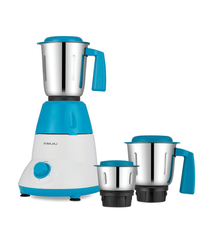 Bajaj Rex Mixer Grinder 500W|Mixie For Kitchen With Nutri-Pro Features|3 SS Mixer Jars For Heavy Duty Grinding|Adjustable Speed Control|Multifunctional Blade System|2 Year Warranty By Bajaj|Purple