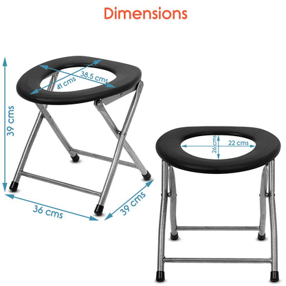 KosmoCare Premium Imported Folding Commode Stool