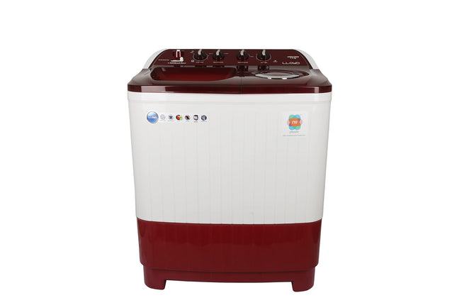 Lloyd Havells 9 Kg 5 Star Semi-Automatic Top Load Washing Machine (Lwms90Ht1 Grey, Floral Pattern Toughened Glass Lids)