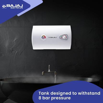 Bajaj Majesty 15GMH Geyser|(RF) 15-Litre 2000-Watt Storage Water Heater|Wall mounting|White 