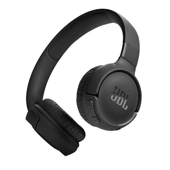 JBL Tune 520BT Wireless Headphones with Mic, Upto 57 Hrs Battery, Pure Bass Sound, Speed Charge, Customizable Bass with Headphones App, Lightweight, Bluetooth 5.3 (Black) 