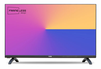 VW 80 cm (32 inches) Frameless Series HD Ready Android Smart LED TV VW32S (Black)