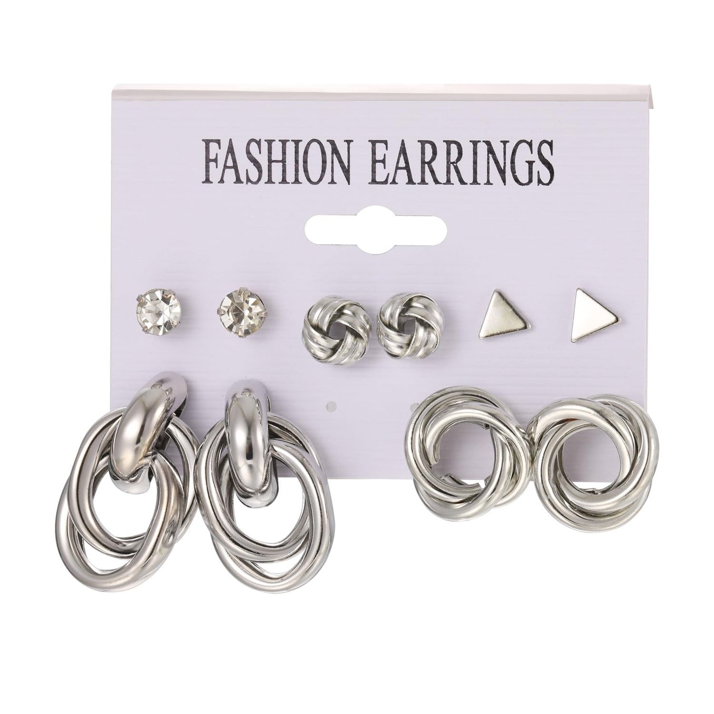 Shining Diva Fashion 11 Pairs Combo Set Celebrity Inspired Latest Trendy Stylish Gold Plated Geometric Twist Pearl Hoop Dangle Earrings for Women and Girls