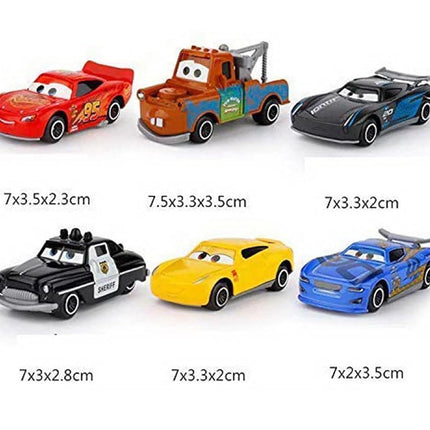 Galaxy Hi-Tech Mini Metal Die Cast Car Set Of-6 Toy Vehicle Play Set Free Wheel High Speed Unbreakable For Kids,Small Racing Car For Exciting Playtime Adventures,Movie Vehicle Car For Kids,Multicolor