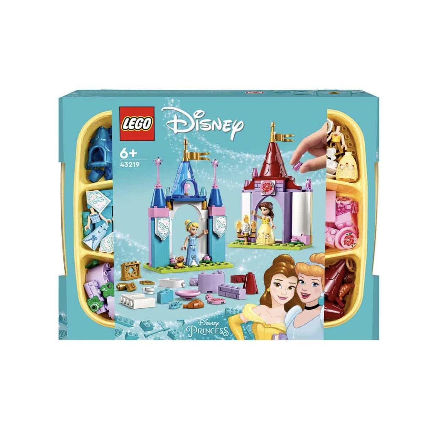 LEGO Disney: Disney Princess Creative Castles 43219 Building Toy Set (140 Pieces),Multi