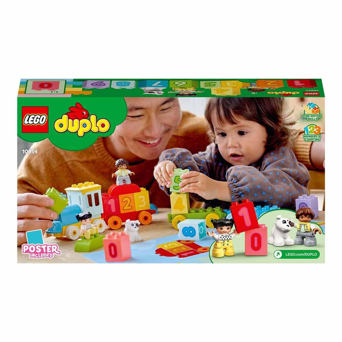 LEGO Duplo My First Number Train, Learn to Count 10954 Building Toy (23 Pieces), Multi Color