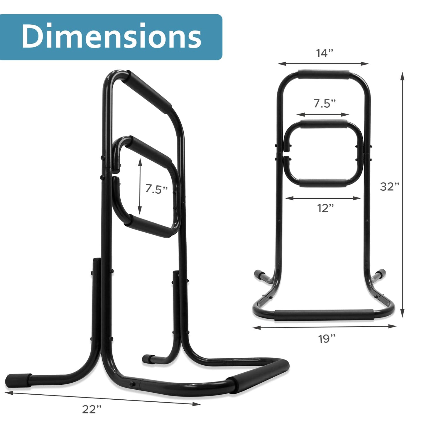 KosmoCare Chair Stand Assist | Chair Lift Device for Seniors | Bed Rails | Grab Bar Standing Aids | Elderly Assistance Products for Standing and Sitting | Assist Handle for Couch |Support Stand