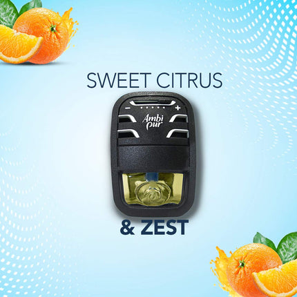 Auto Pearl Ambi Pur Car Air Freshener Refill,Sweet Citrus And Zest,7. 5 Ml Liquid